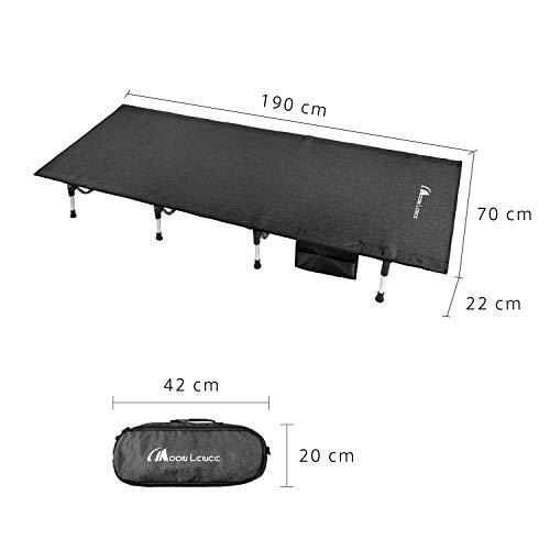 Moon Lence コット キャンプ アウトドア ベッド 第3代 耐荷重150kg 折りたたみ式 コンパクト キャンプコット ハイキ｜kakinokidou｜06