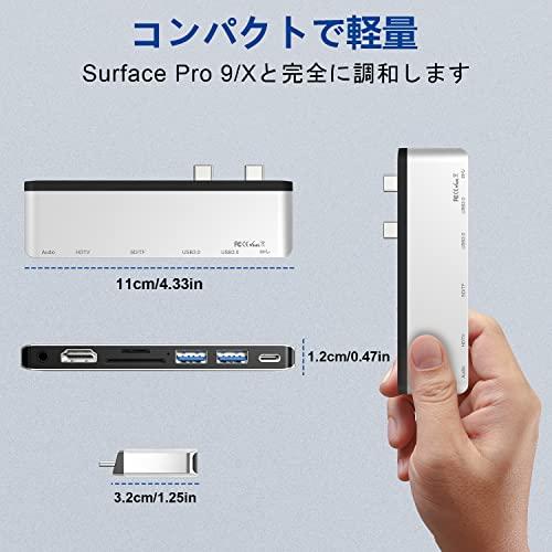 Surface Pro 9 USB ハブ 4K HDMI, USB-C Thunerbolt 4 ビデオ+データ+100W PD充電 , 2xUSB3.0, SD TFカードリーダー, 3.5 mmオーディオ : a-b0c4ng7wzt-20230624 : かきのき堂 - 通販 - Yahoo!ショッピング Surface Pro 9 USB ハブ 4K HDMI, USB-C Thunerbolt 4 ビデオ+データ+100W PD充電 , 2xUSB3.0, SD TFカードリーダー, 3.5 mmオーディオ : a-b0c4ng7wzt-20230624 : かきのき堂 - 通販 - Yahoo!ショッピング