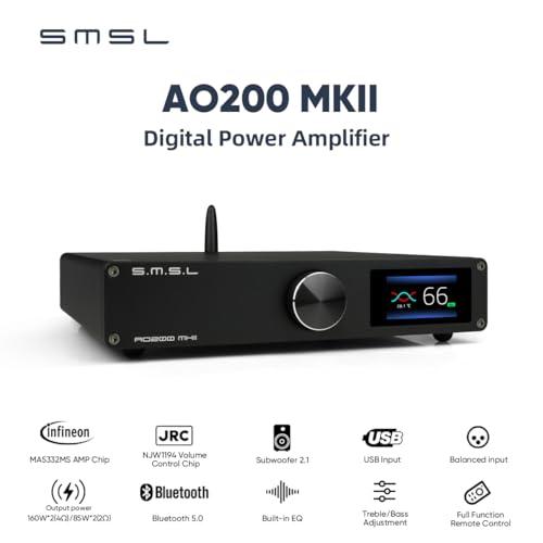 SMSL AO200MKII デジタルパワーアンプ MA5332MSアンプチップ 160W x 160W Bluetooth 5.0/USB/RCA/XLR入力 2.1 チャンネル サブウー : a-b0ccvbzs9r-20231225 : かきのき堂 - 通販 - Yahoo!ショッピング SMSL AO200MKII デジタルパワーアンプ MA5332MSアンプチップ 160W x 160W Bluetooth 5.0/USB/RCA/XLR入力 2.1 チャンネル サブウー : a-b0ccvbzs9r-20231225 : かきのき堂 - 通販 - Yahoo!ショッピング