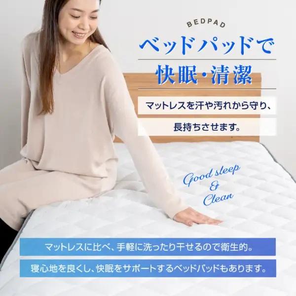 フランスベッド（FRANCEBED） ベッドパッド セミダブル LTフィット羊毛