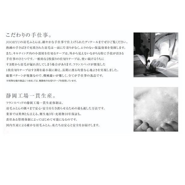 フランスベッド（FRANCEBED） 羽毛肌掛ふとん ダブルサイズ リンケージ