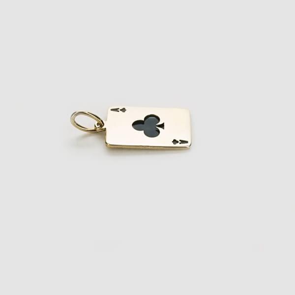 ウノアエレ K18 イエローゴールド トランプ ペンダントトップ イタリア製 【542Q000021】の画像