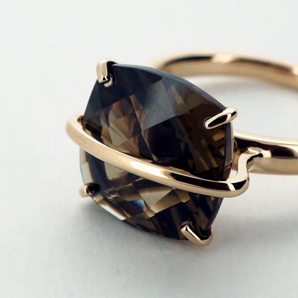 NINA RICCI　ニナリッチ　クッション　スモーキークオーツ　リング 楽天市場】ニナリッチ NINA RICCI リング スクエア クッション