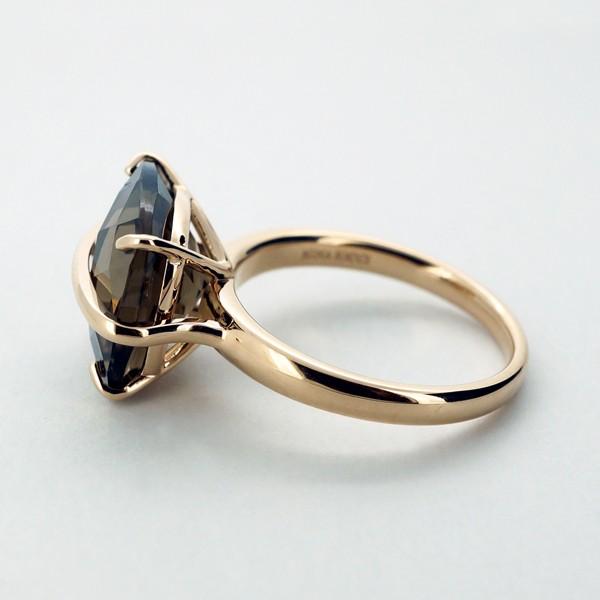 NINA RICCI ニナリッチ K18 ピンクゴールド スモーキークォーツ