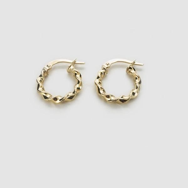 限定1点】 カプリシャス K18 イエローゴールド フープピアス