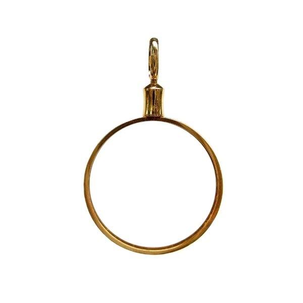 メイプル コイン 金貨 ペンダント 枠 1/2oz K18 イエローゴールド