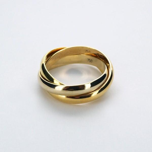 限定1点】 オレスト K18 イエロー・ホワイト・ピンクゴールド リング