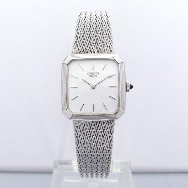 セイコークレドール婦人用 K18 ホワイトゴールド クォーツ