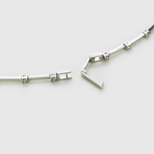 【限定1点】 K18 ホワイトゴールド ダイヤモンド ブレスレット 日本製 【KSBR15406】の画像
