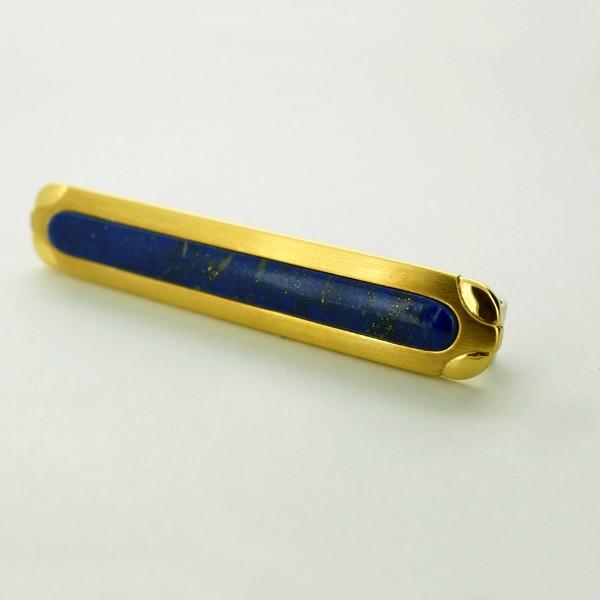 限定1点】 K18 イエローゴールド ラピスラズリ ネクタイピン カフス