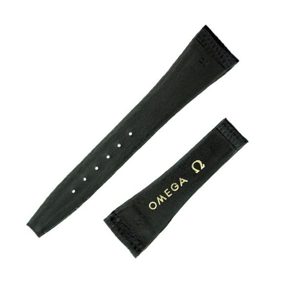 OMEGA（オメガ） 時計 バンド ベルト トカゲ リザード ブラック 黒