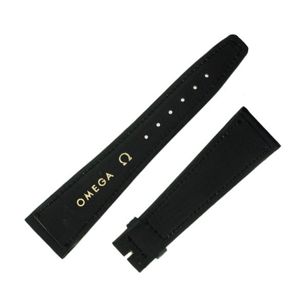 OMEGA（オメガ） 時計 バンド ベルト 牛皮 カーフ ブラック 黒 22mm
