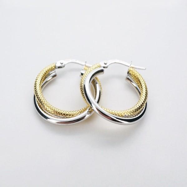 UNOAERRE ウノアエレ K18PG スパイラルドットフープピアス UNOAERRE ウノアエレ K18PG スパイラルドットフープピアス UNOAERRE