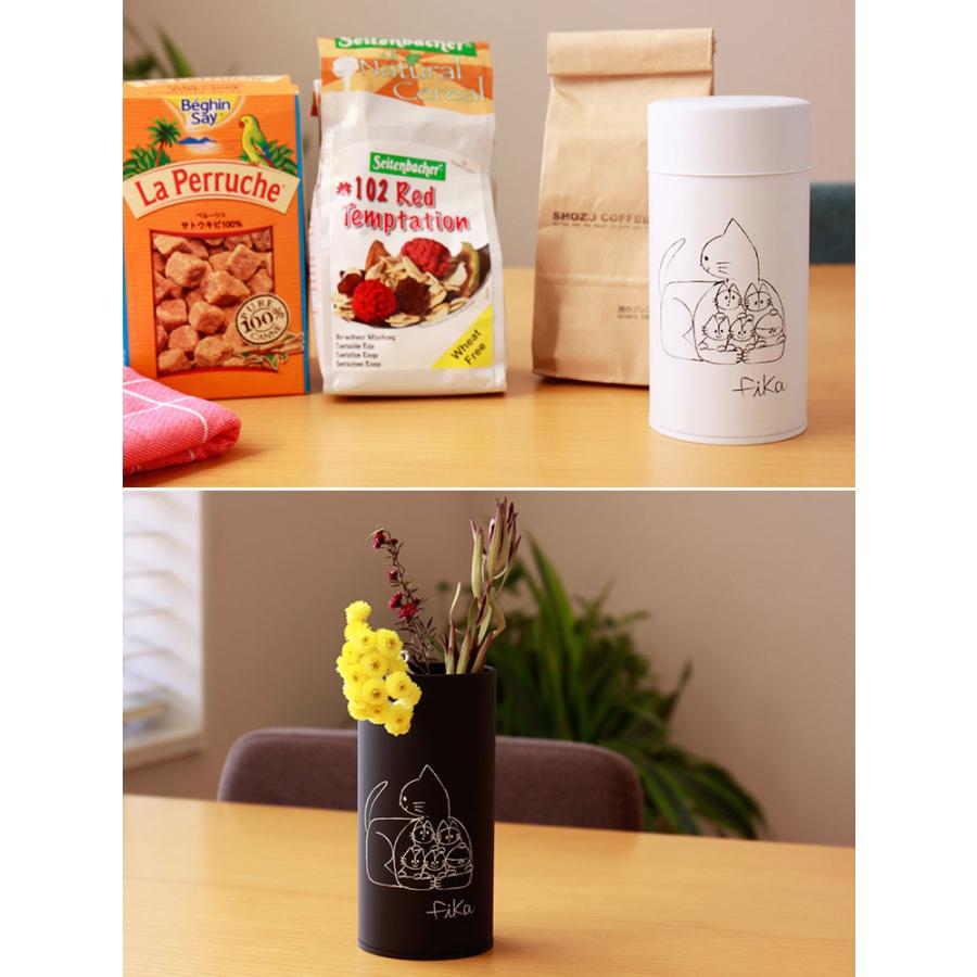 コーヒー缶 キャニスター 収納 珈琲缶 保存容器 コーヒー 紅茶 お茶 保存 キッチン 北欧 かわいい おしゃれ ギフト プレゼント fika フィーカ ペアセット | ブランド登録なし | 04