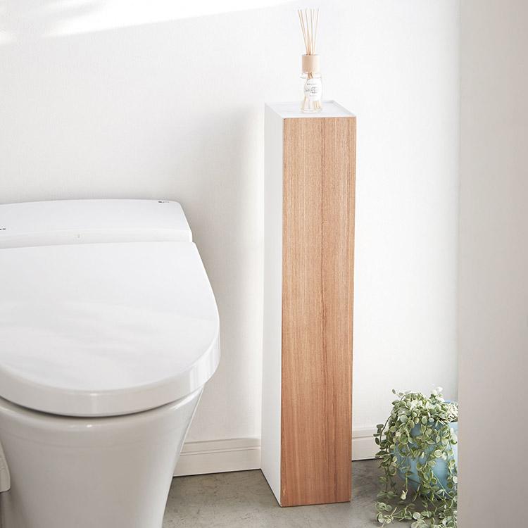 トイレラック スリム トイレ収納 トイレットペーパー 掃除用品 生理用品 ブラウン ナチュラル シンプル トイレ トイレラック ラック 収納 目隠し リン Rin C 楽しいインテリア北欧雑貨店 Kakko 通販 Yahoo ショッピング