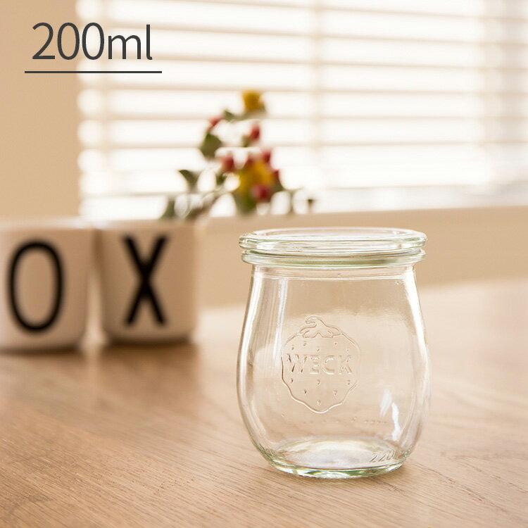 WECK キャニスター 200ml 6個 ガラスキャニスター保存容器 保存瓶 WECK（ウェック） キャニスター 200ml ガラス 保存容器 保存 容器