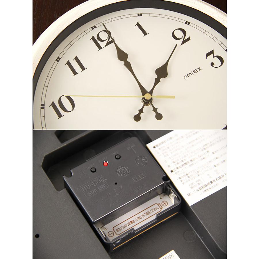 掛け時計 エアリアルレトロ Aerial Retro 電波時計 壁掛け時計 雑貨