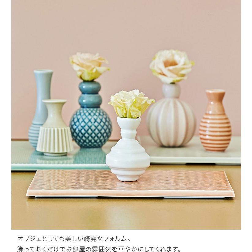 【美品】dottir ドティエ　フラワーベース　3個セット　コーラル　ピンク 美品】dottir ドティエ フラワーベース 3個セット コーラル