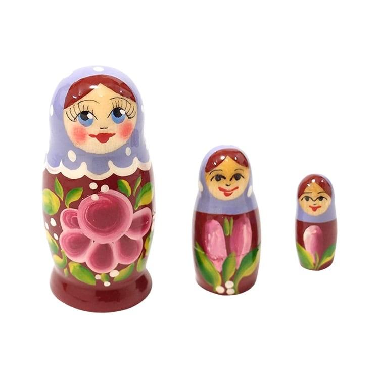 オブジェ マトリョーシカ 7センチ 3個組 絵付け キット 手描き 工芸品 白木 トールペイント 手作り 北欧 雑貨 セット 置物 置き物 Volga ヴォルガ 白木シリーズ D35003 楽しいインテリア北欧雑貨店 Kakko 通販 Yahoo ショッピング