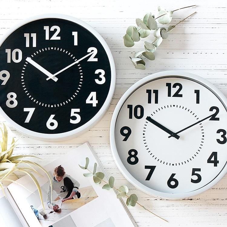 掛け時計 電波時計 壁掛け時計 ブラック ホワイト ステップムーブメント アナログ 電波 モノトーン モノクロ 白 黒 おしゃれ シンプル リビング Boris ボリス Lw 002 楽しいインテリア北欧雑貨店 Kakko 通販 Yahoo ショッピング