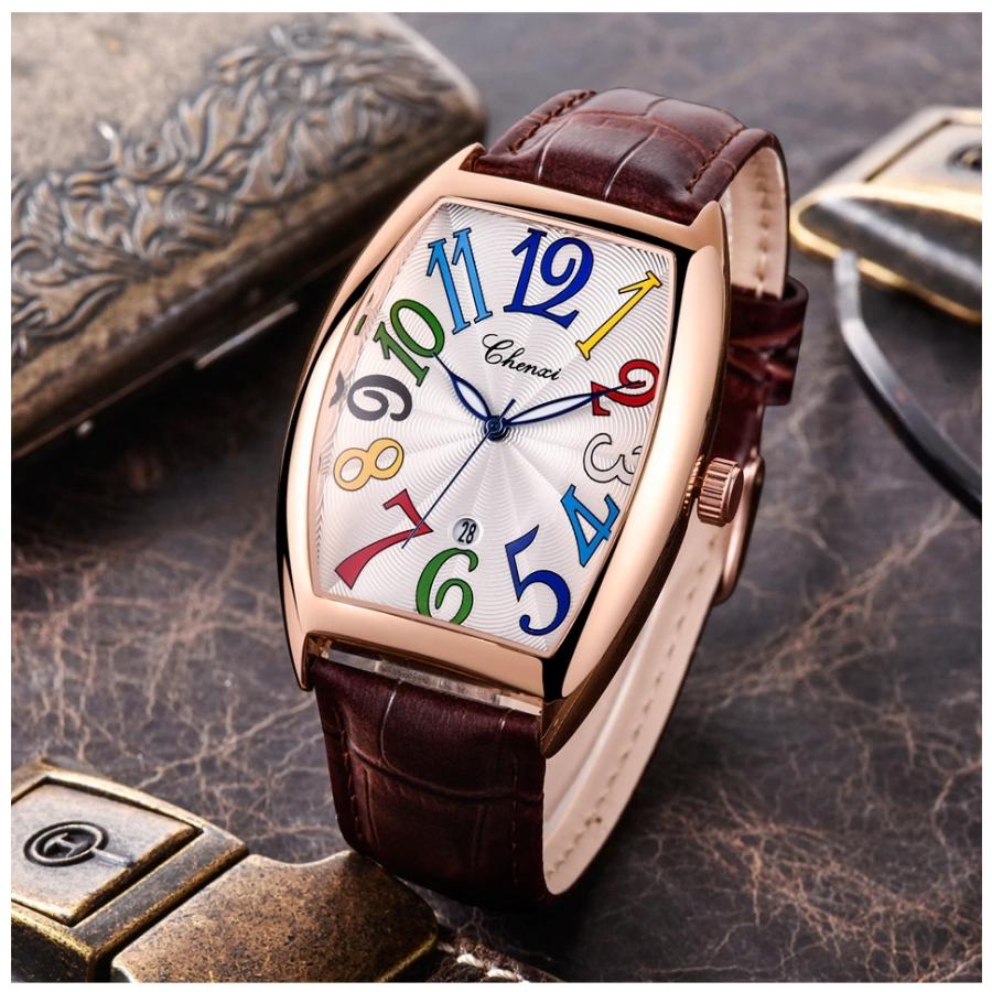 6ヶ月保証】男性腕時計 ブランド 高級腕時計 chenxi クォーツ時計 