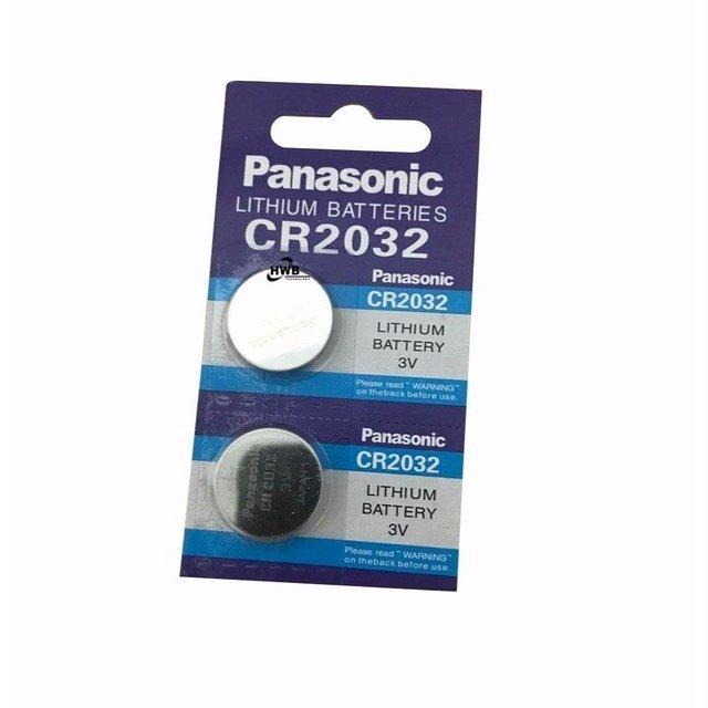 パナソニック Panasonic CR2032 3V リチウム電池2個　並行輸入品 時計用電池 ボタン電池　Made in Japan CR2032X2b