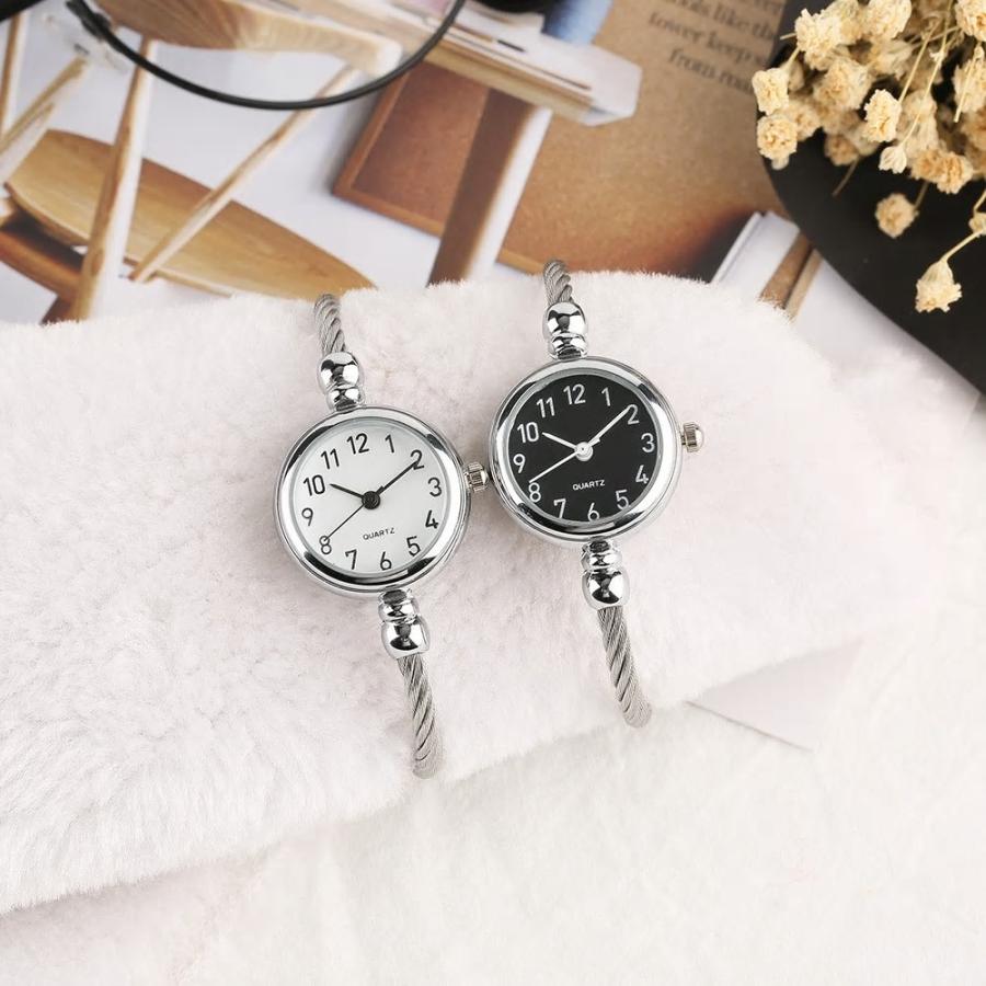 ブレスレット 6ヶ月保証付き 腕時計 レディース ウオッチ シルバー  