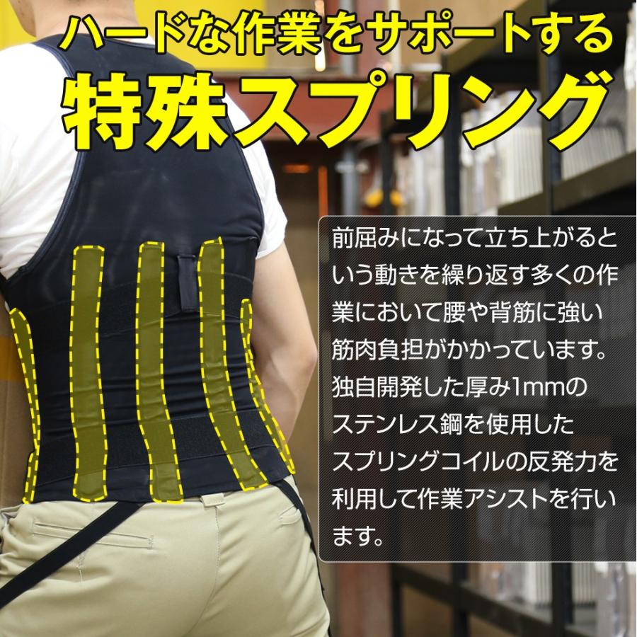 ワーキングパワースーツ 腰痛軽減 作業補助 パワーアシスト 上部のみ 膝サポーターは別売りです M Kakoman Net 通販 Yahoo ショッピング