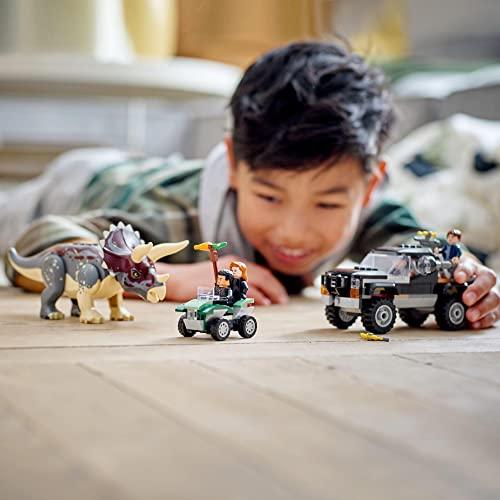 LEGO（レゴ） ジュラシック・ワールド トリケラトプスのトラック襲撃 