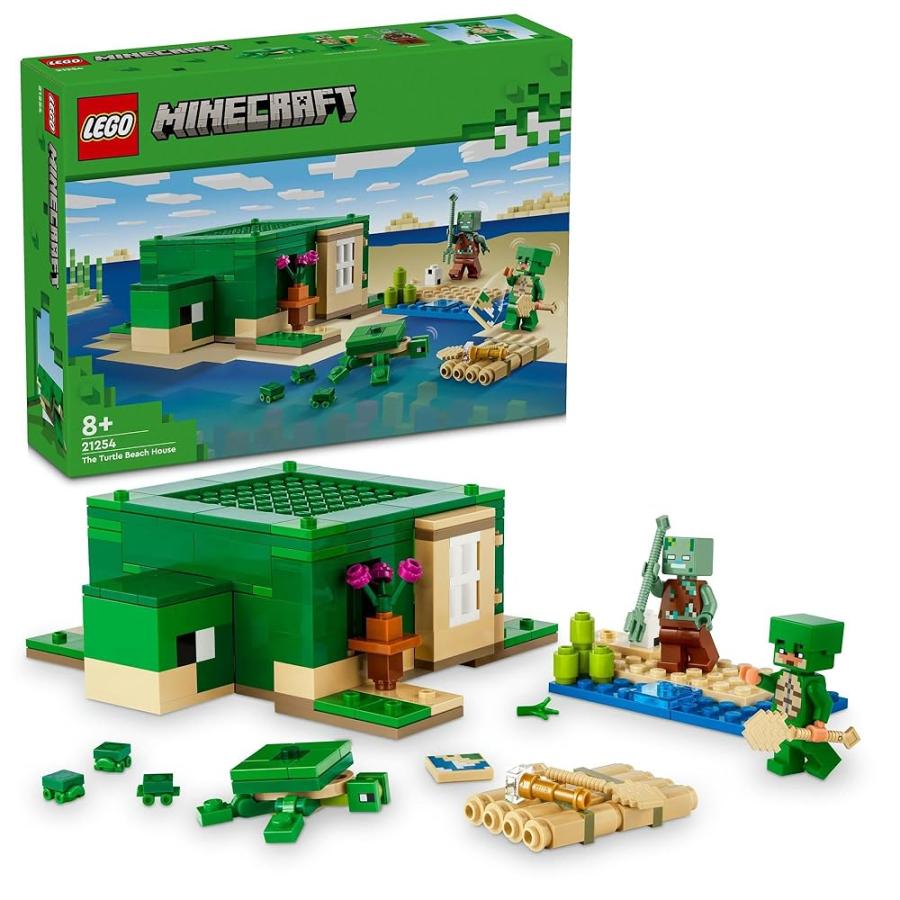 5点セット LEGO（レゴ） マインクラフト カメのビーチハウス 21254 おもちゃ レゴ