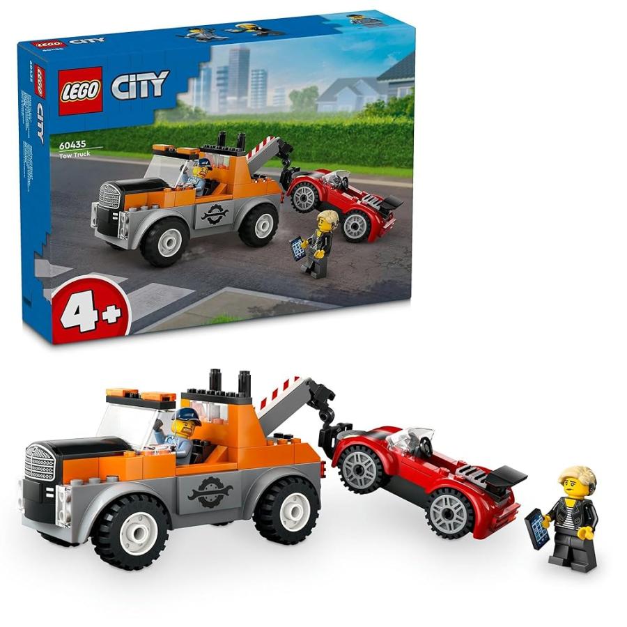 1本ずつセット LEGO（レゴ） シティ レッカー車と故障したスポーツカー 60435