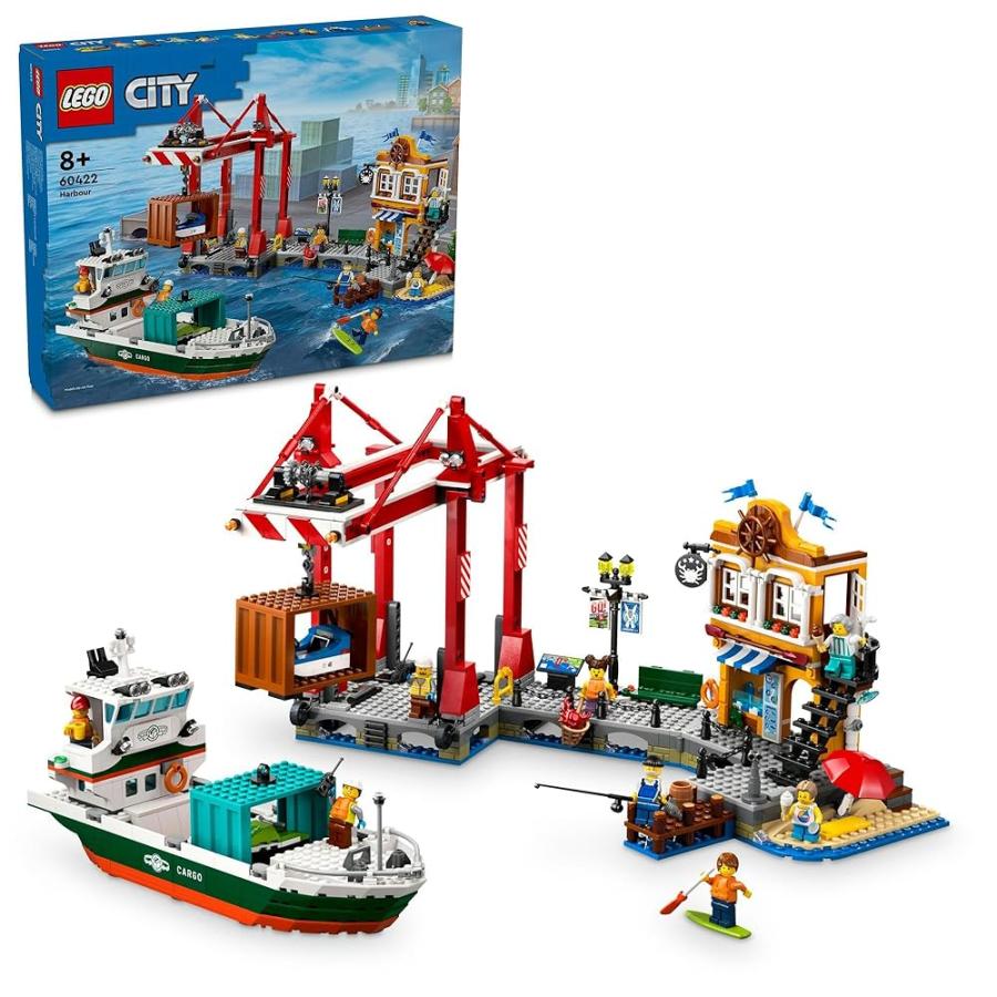 LEGO CITY レゴ シティ レゴシティの波止場と貨物船 60422 おもちゃ 