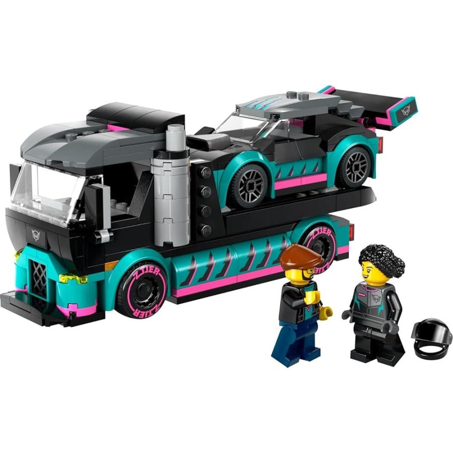 LEGO（レゴ） シティ レースカーとトランスポーター 60406 おもちゃ