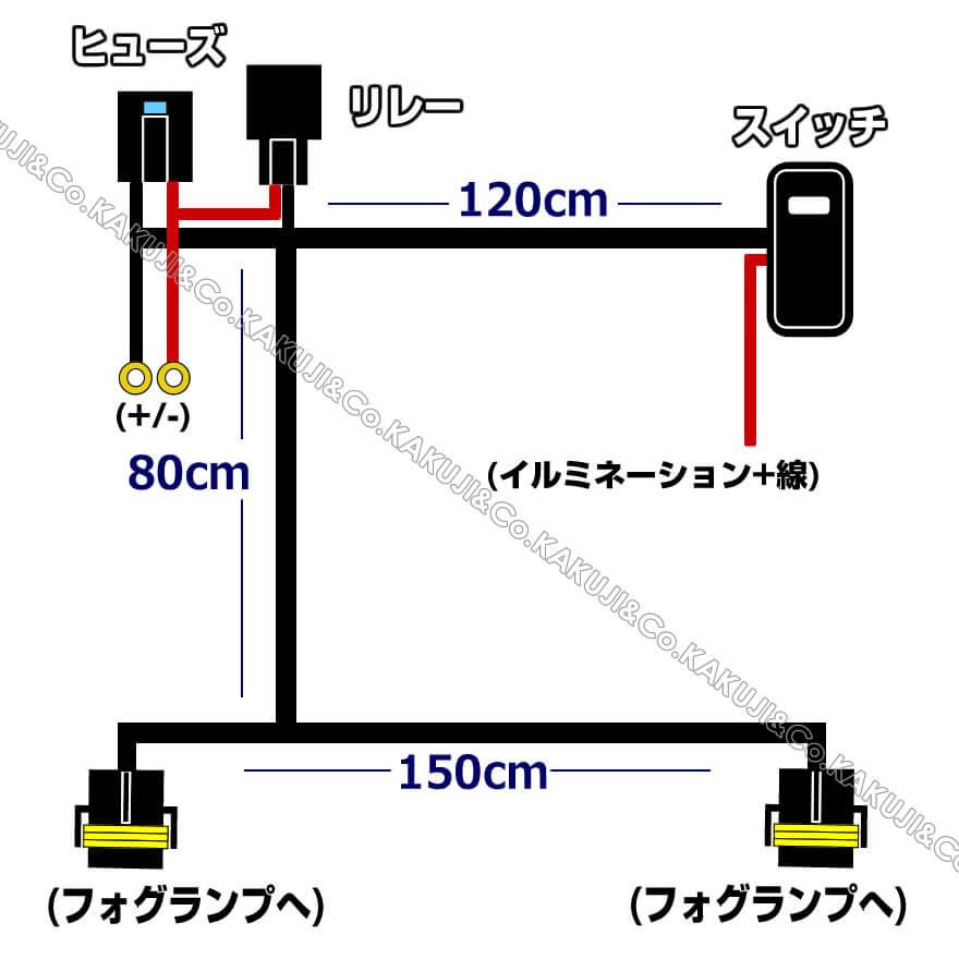 スクラム スズキ 汎用 タイプB 後付け フォグ ランプ ハーネス スクラム スズキ 汎用 タイプB 後付け フォグ ランプ ハーネス