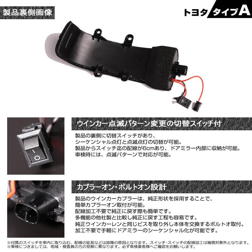 ヴォクシー LED ウインカーミラー レンズ 70系 ポジションランプ