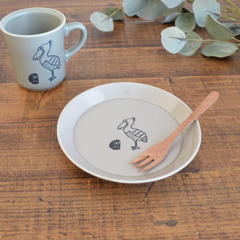 皿【だるまとハシビロコウナチュラルプレート（S）】取り皿 小皿 朝食