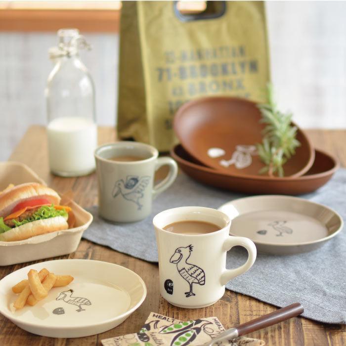 皿【だるまとハシビロコウナチュラルプレート（S）】取り皿 小皿 朝食