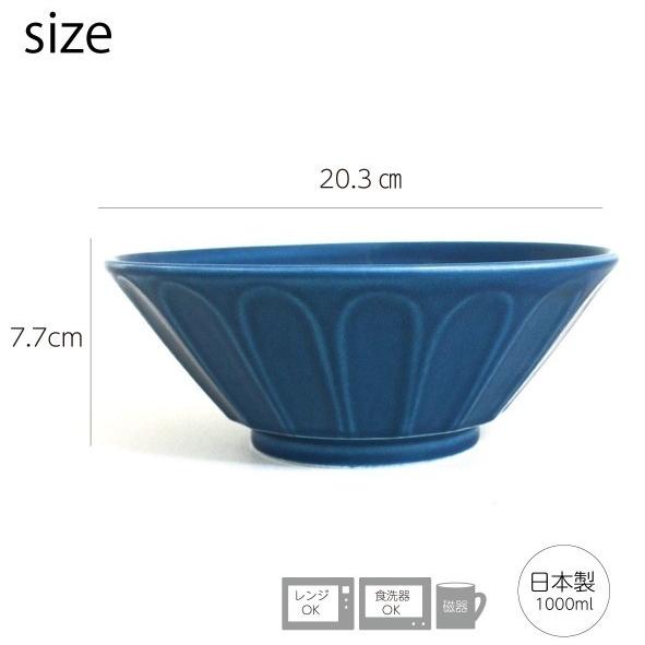 ラーメン どんぶり 【ネイビー麺鉢】 おしゃれ 北欧 丼 どん うどん