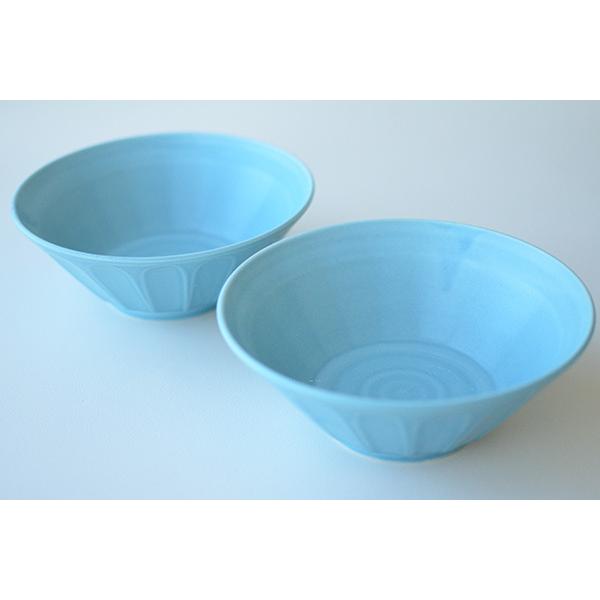 ラーメン どんぶり 【ターコイズブルー麺鉢2個セット】 おしゃれ 北欧