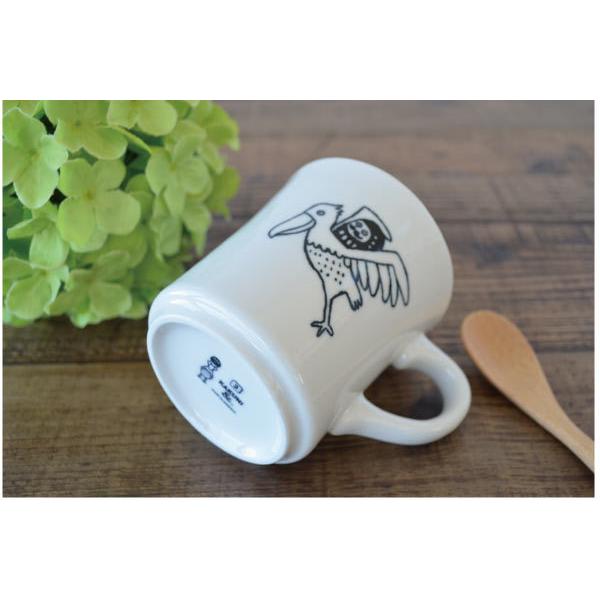 【2575】ハシビロコウ　カップ…備前焼 2575】ハシビロコウ カップ…備前焼