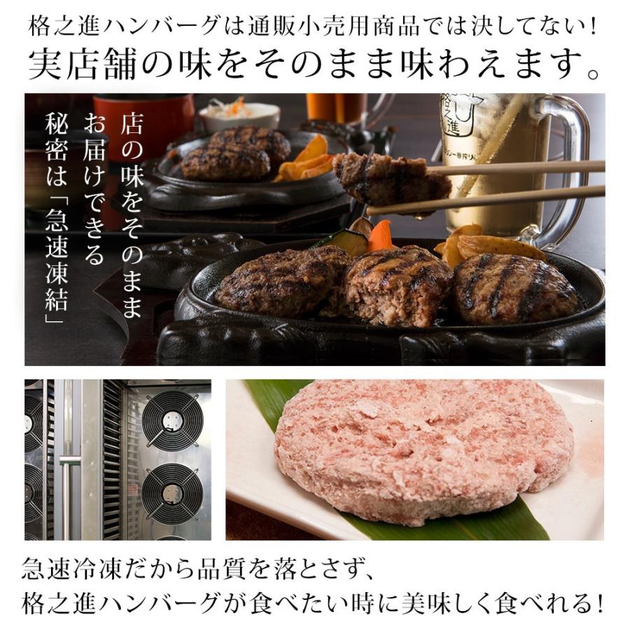 父の日 ギフト プレゼント 食べ物 ハンバーグ 冷凍 お取り寄せ 格之進 金格 5個セット 無添加 国産牛 白金豚 牛肉｜kakunoshin｜14