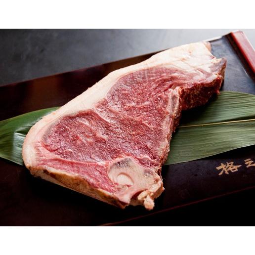 ステーキ肉 熟成肉 国産 牛 ギフト 送料無料 格之進 門崎 ステーキ 骨付き肉 Lボーン （国産牛：350g〜450g×1枚） | 格之進