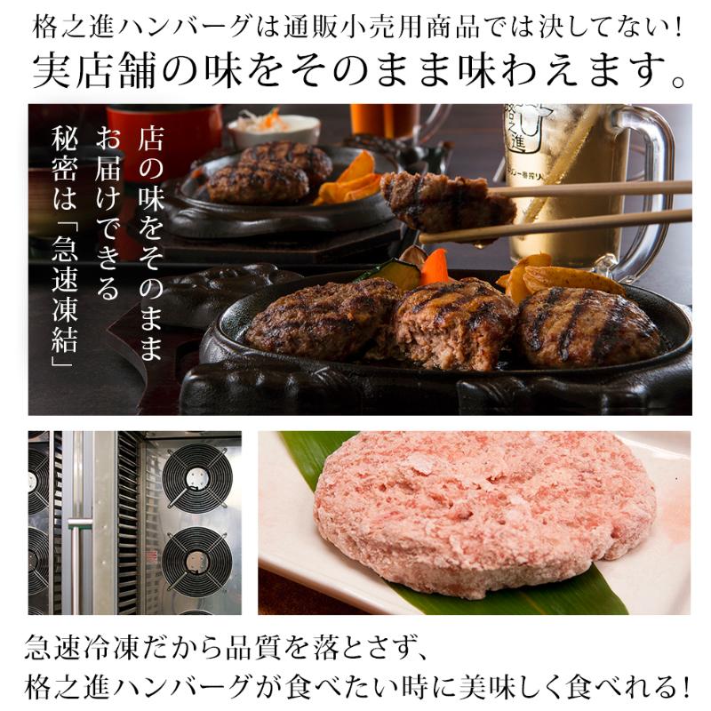 ハンバーグ ギフト 冷凍 格之進ハンバーグ ハンバーグバラエティセット10個入り（各1個合計5個入×2セット） 国産牛 白金豚 無添加（新パッケージ）｜kakunoshin｜19