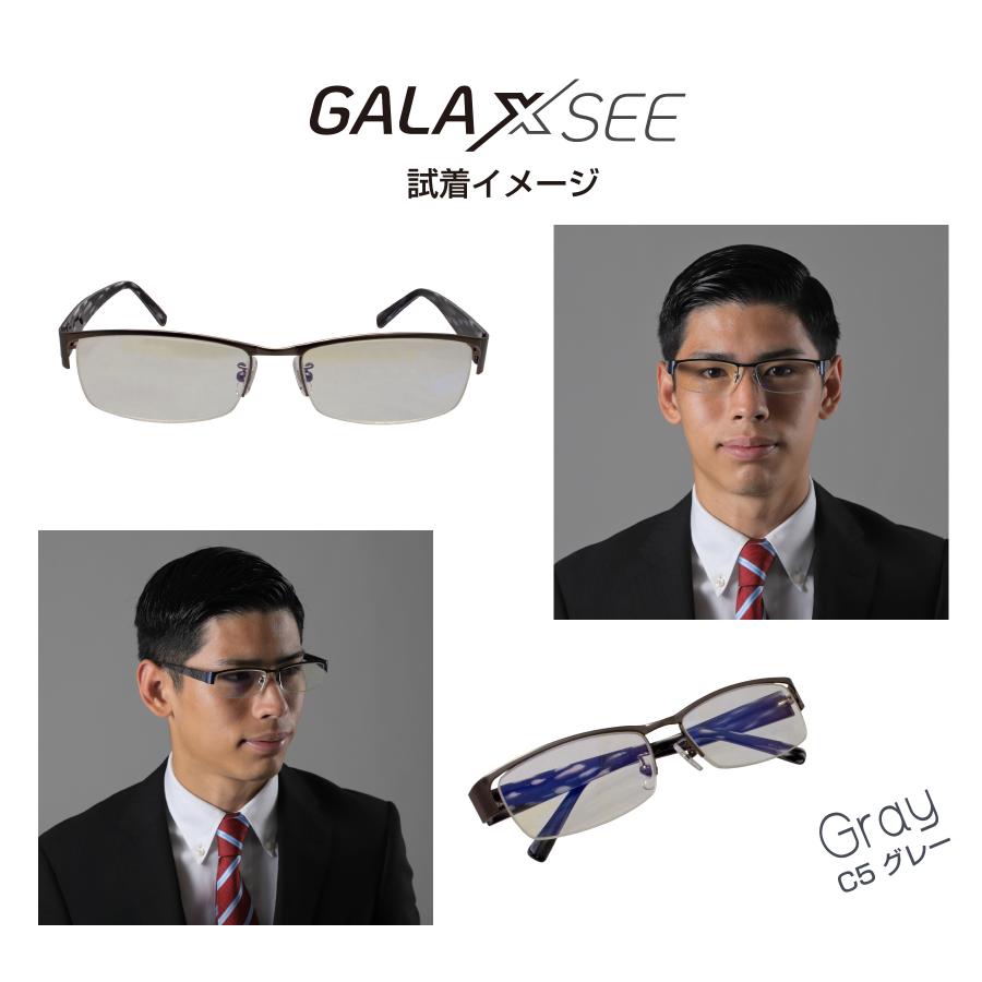 GALAXSEE 老眼鏡 ブルーライトカット ステンレス合金フレーム カジュアル＆ビジネスタイプ メンズ 男性用 GAL-02｜kakusho-s｜06