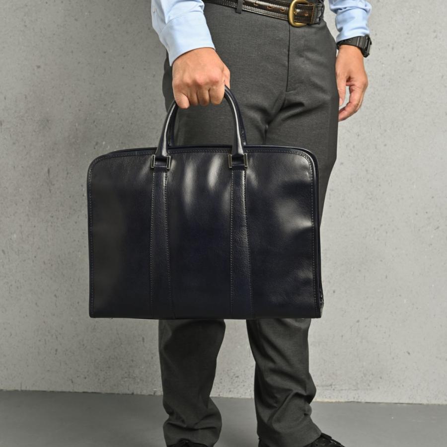 牛革製 ビジネスバッグ ブリーフケース 本革 レザー ギフト メンズ レディース A4 ショルダー 2way おしゃれ 軽量 通勤 出張 13インチPC WB101 |  | 14