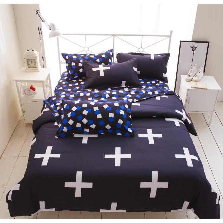 北欧風布団カバー 4点セット 掛け布団カバー 十字架 イエス ボックスシーツ 北欧デザイン おしゃれ シングル ダブル 布団カバー1点 シーツ1点 枕カバー2点 01b177 格調美品 通販 Yahoo ショッピング
