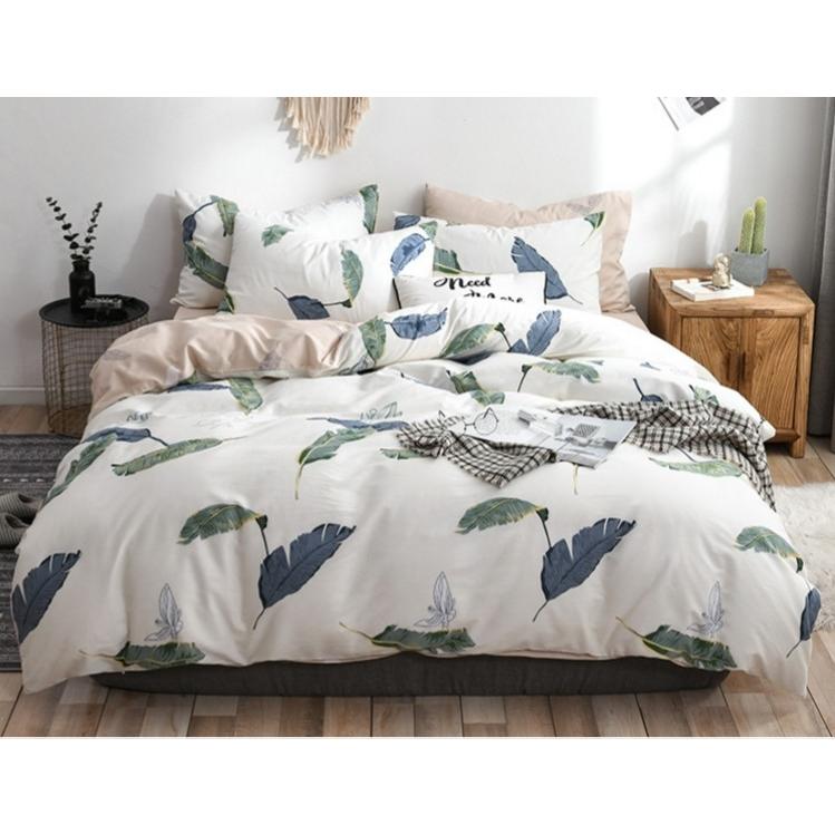 掛け布団カバー シングル セミダブル ダブル クイーン 掛布団カバー 4点セット 北欧調柄 布団カバー シーツ 3h2605