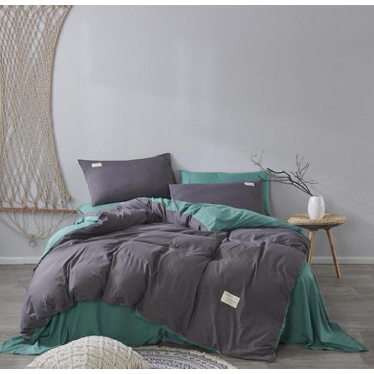 北欧調柄 掛け布団カバー 4点セット 敷き布団カバー 綿100% 植物柄|掛け布団カバー 1点|シーツ 1点|枕カバー 2点|a142