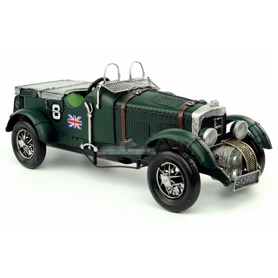 ベントレー インテリアオブジェ アンティーク 置物 ブリキ製