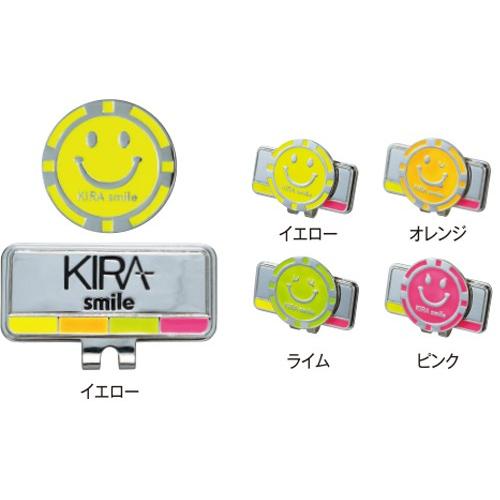 【全品5％引きクーポン有り5/20まで】Kasco　キャスコ　KIRA クリップマーカー　キャップマーカー　スマイル　KICM-06　｜kakuyasugolf｜02